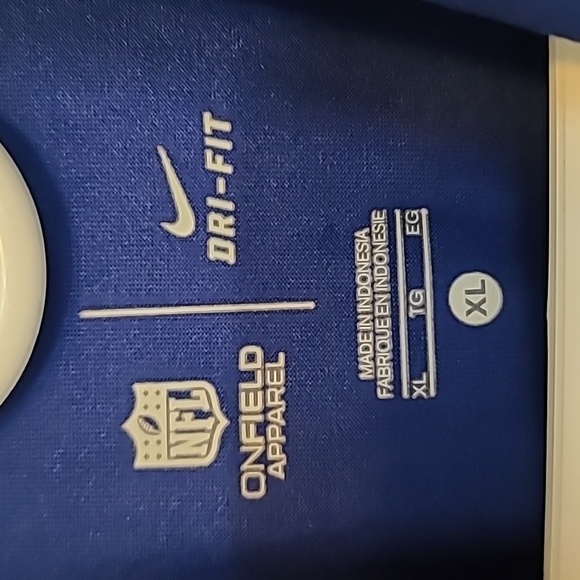 New York Giants Mens Polo Shirt Nike Dri Fit NFL On Field Apparel Size XL - Picture 9 of 16